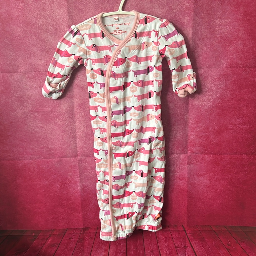 (2 for $20) Newborn Magnetic Snapped Nightgown